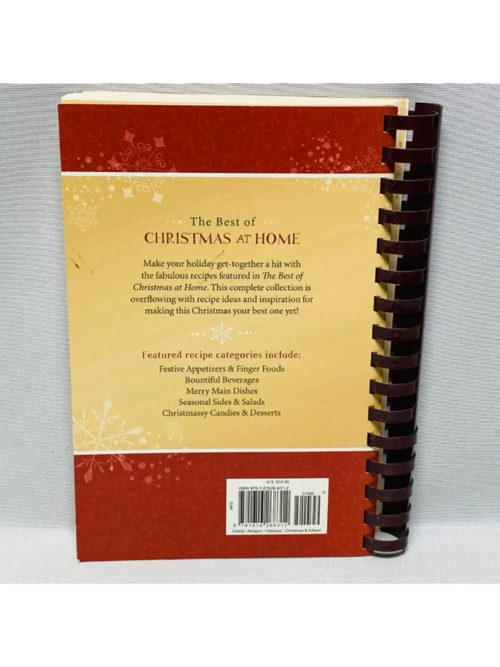 The Best Of Christmas At Home Cookbook Spiral Bound Recipes Holiday Cooking